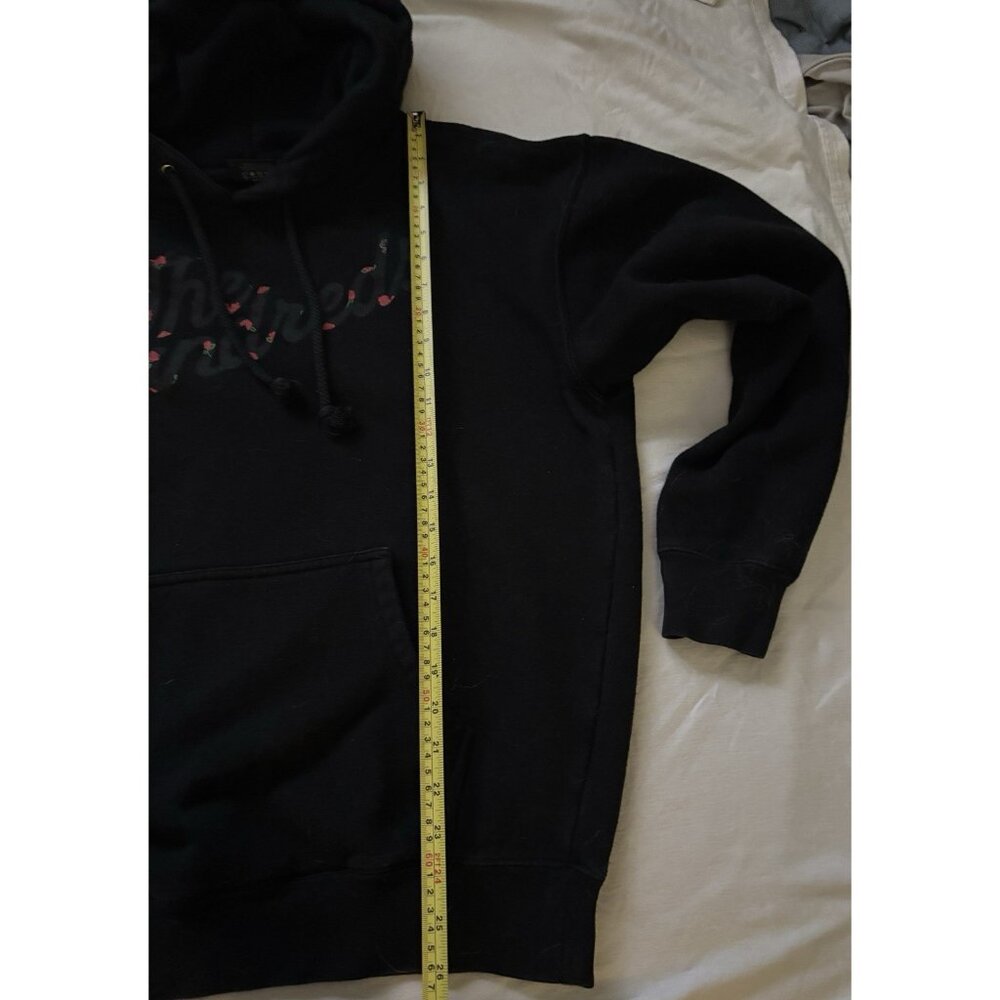 The Hundreds Black Pullover Hoodie ROSES ON LOGO MENS SIZE M PRE-OWNED - Picture 4 of 7